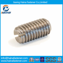DIN438 Stainless steel slotted set screw with cap point
